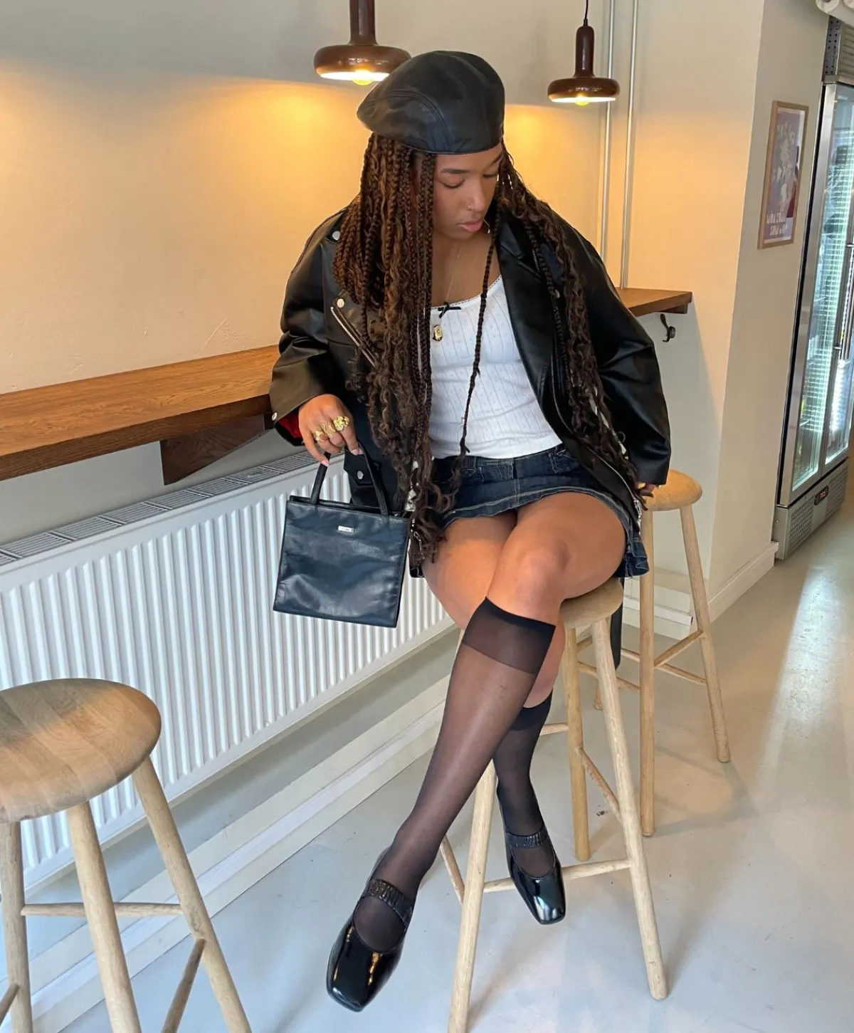 Dame phenumb copenhagen ARCHIE P - Sort lak læder - Ballerina