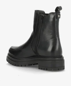 Dame Shoedesign Copenhagen ASPEN - Sort læder - Chelsea støvler Dame