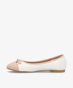 Dame Claudia Ghizzani Ballerina Dame - Hvid/Lyserød - 2BB1742002