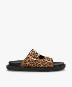 Dame phenumb copenhagen CLEO S - Leopard ruskind - Flade sandaler Dame