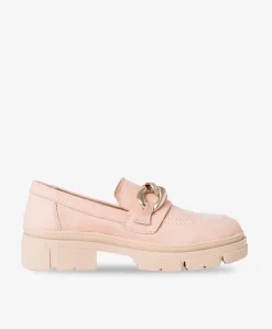Dame Tamaris Dame loafer - Lysrød med spænde