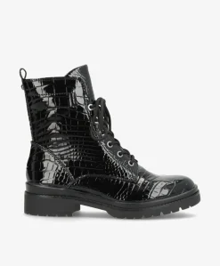 Dame Tamaris Dame snørrestøvle - Sort - 1-25236-43