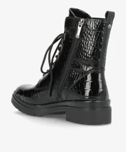 Dame Tamaris Dame snørrestøvle - Sort - 1-25236-43