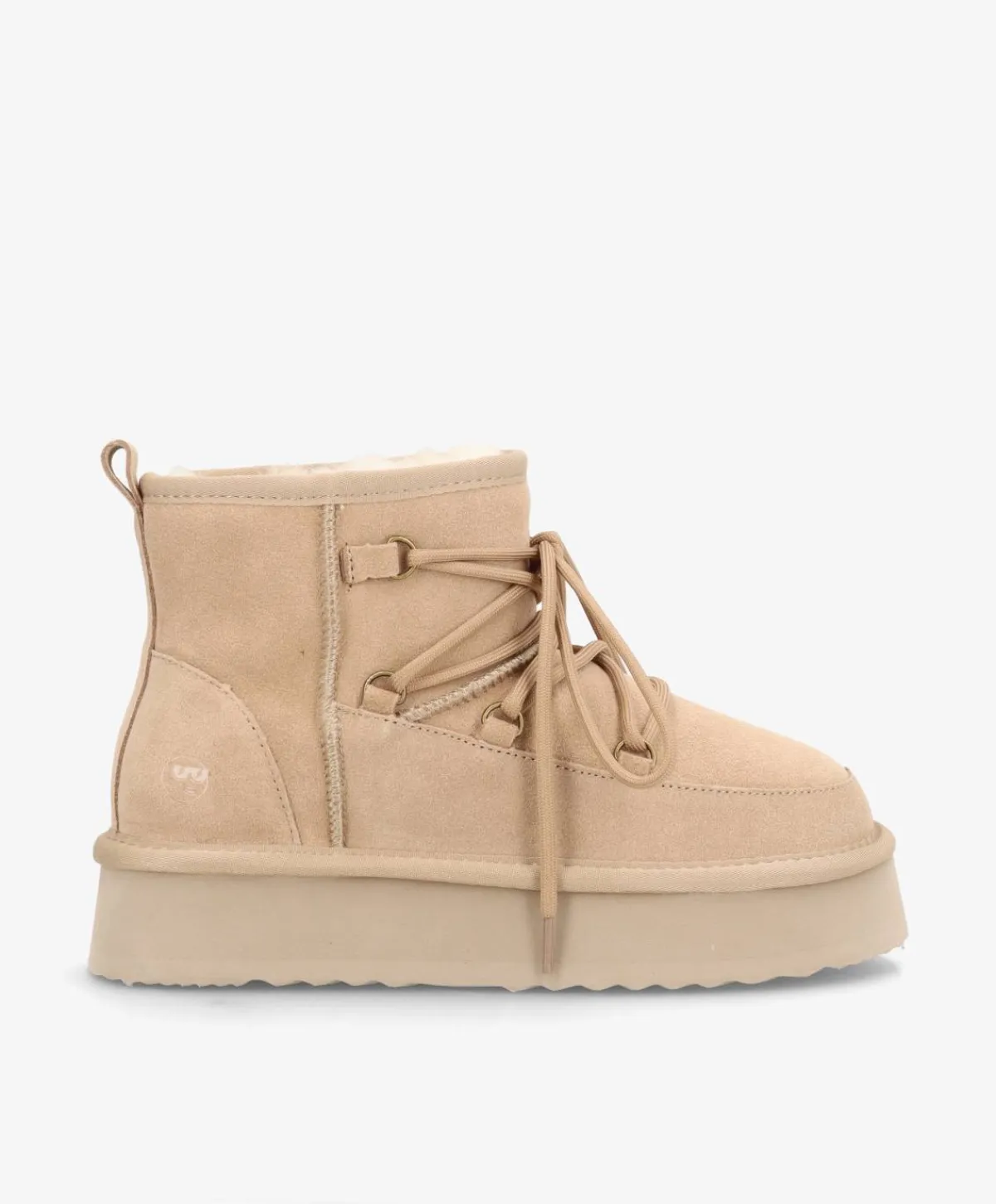 Dame phenumb copenhagen DUMBLE XL LACE - Dame Bamsestøvle med snøre - ruskind