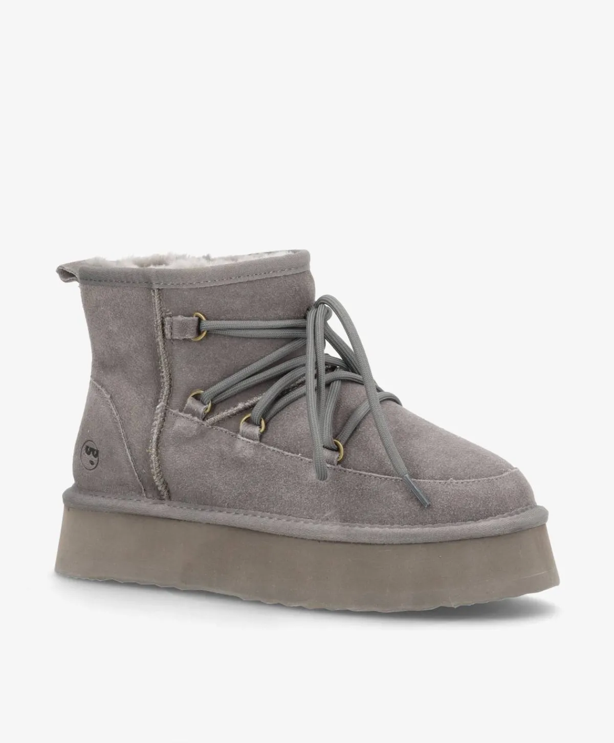 Dame phenumb copenhagen DUMBLE XL LACE - Dame Bamsestøvle med snøre - ruskind