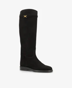 Dame phenumb copenhagen EQUESTRA LONG S - Sort ruskind - Lang støvle Dame