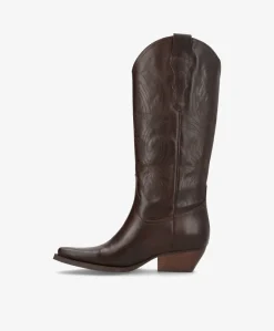 Dame phenumb copenhagen FRANKIE - Cowboy støvle lang - Mørk Brun