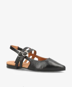 Dame Shoedesign Copenhagen JANIS - Sort læder - Slingback