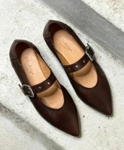 Dame Shoedesign Copenhagen JULES - læder - Ballerina med rem