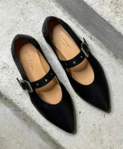 Dame Shoedesign Copenhagen JULES - læder - Ballerina med rem