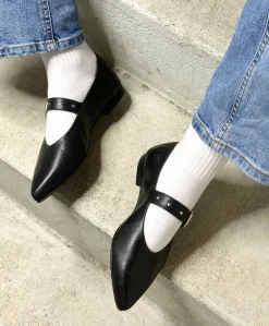 Dame Shoedesign Copenhagen JULES - læder - Ballerina med rem