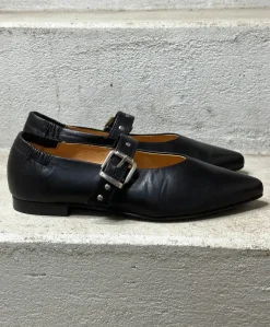 Dame Shoedesign Copenhagen JULES - læder - Ballerina med rem