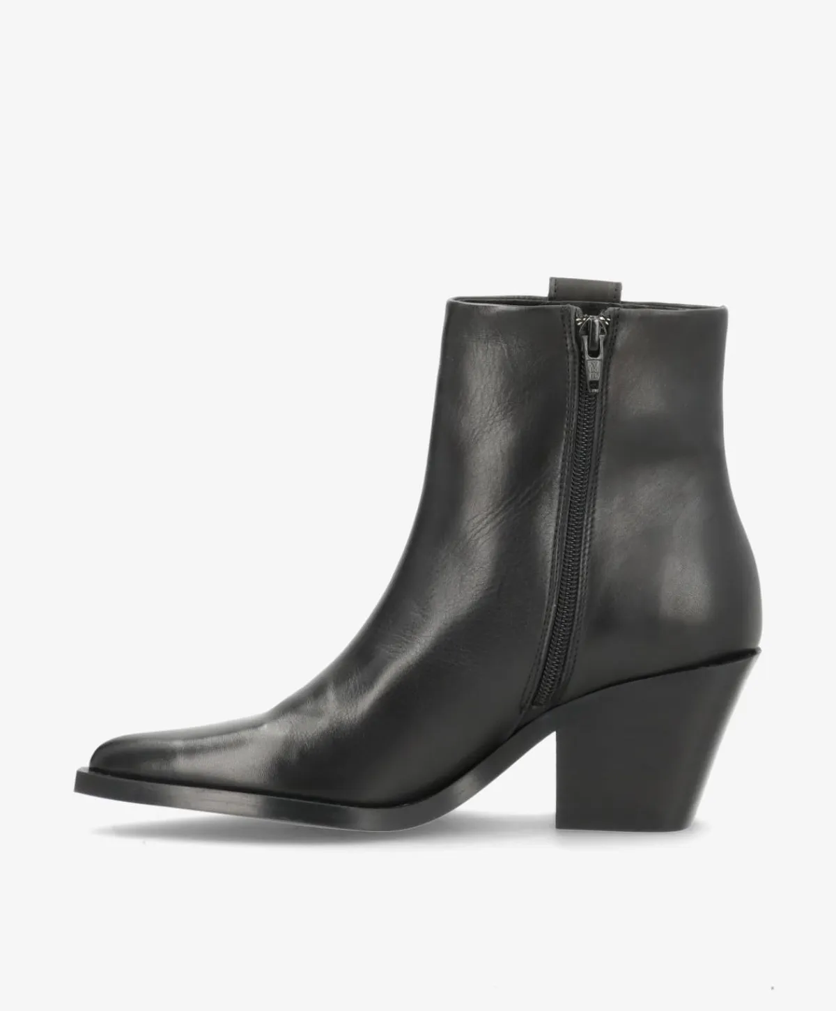 Dame phenumb copenhagen LIA - Dame Ankelstøvle med hæl - Sort læder