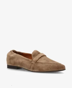 Dame Shoedesign Copenhagen LUCY S - ruskind - Loafers med spids Dame