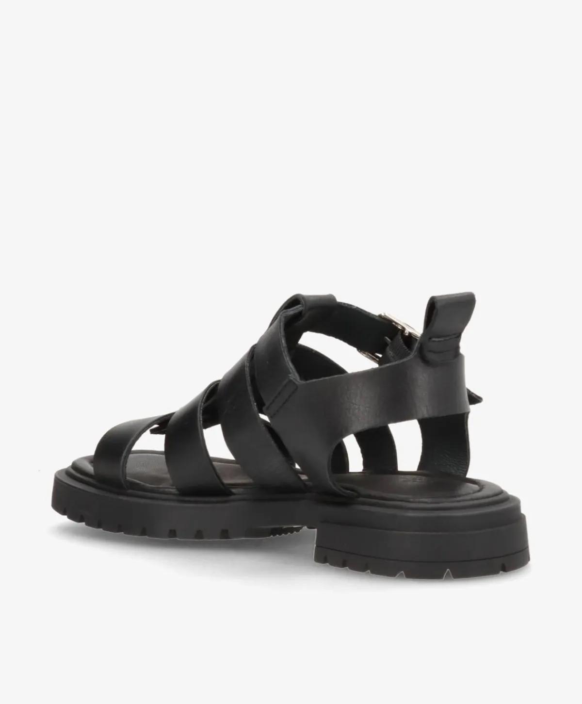 Dame Shoedesign Copenhagen MAYA - Sort læder - Sandaler med lav hæl Dame