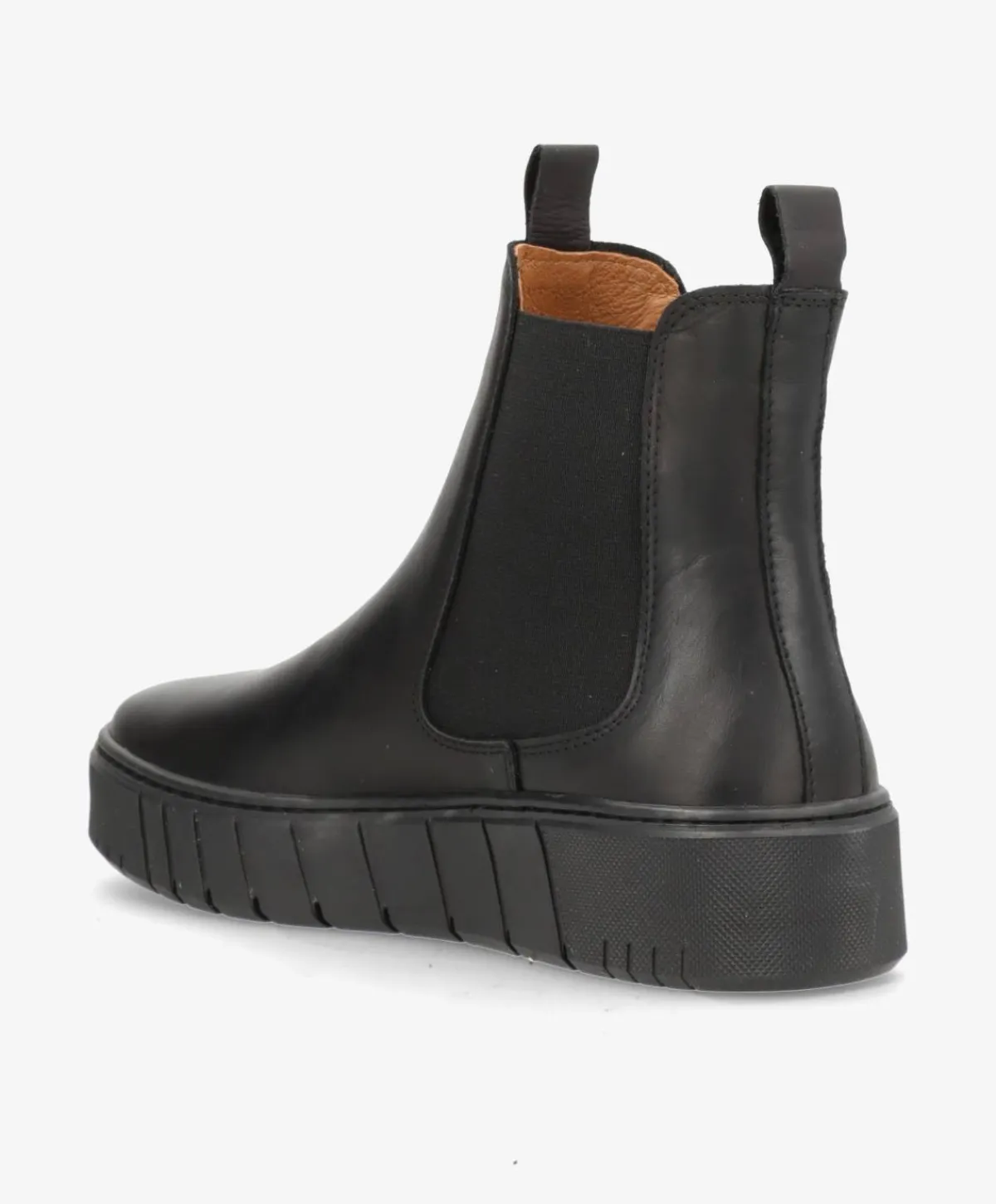 Dame Shoedesign Copenhagen MOOVED BLK - læder - Chelsea støvle Dame