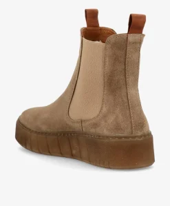 Dame Shoedesign Copenhagen MOOVED S - ruskind - Chelsea støvler Dame