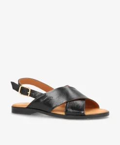 Dame Shoedesign Copenhagen NICOLA P - lak læder - Flade sandaler