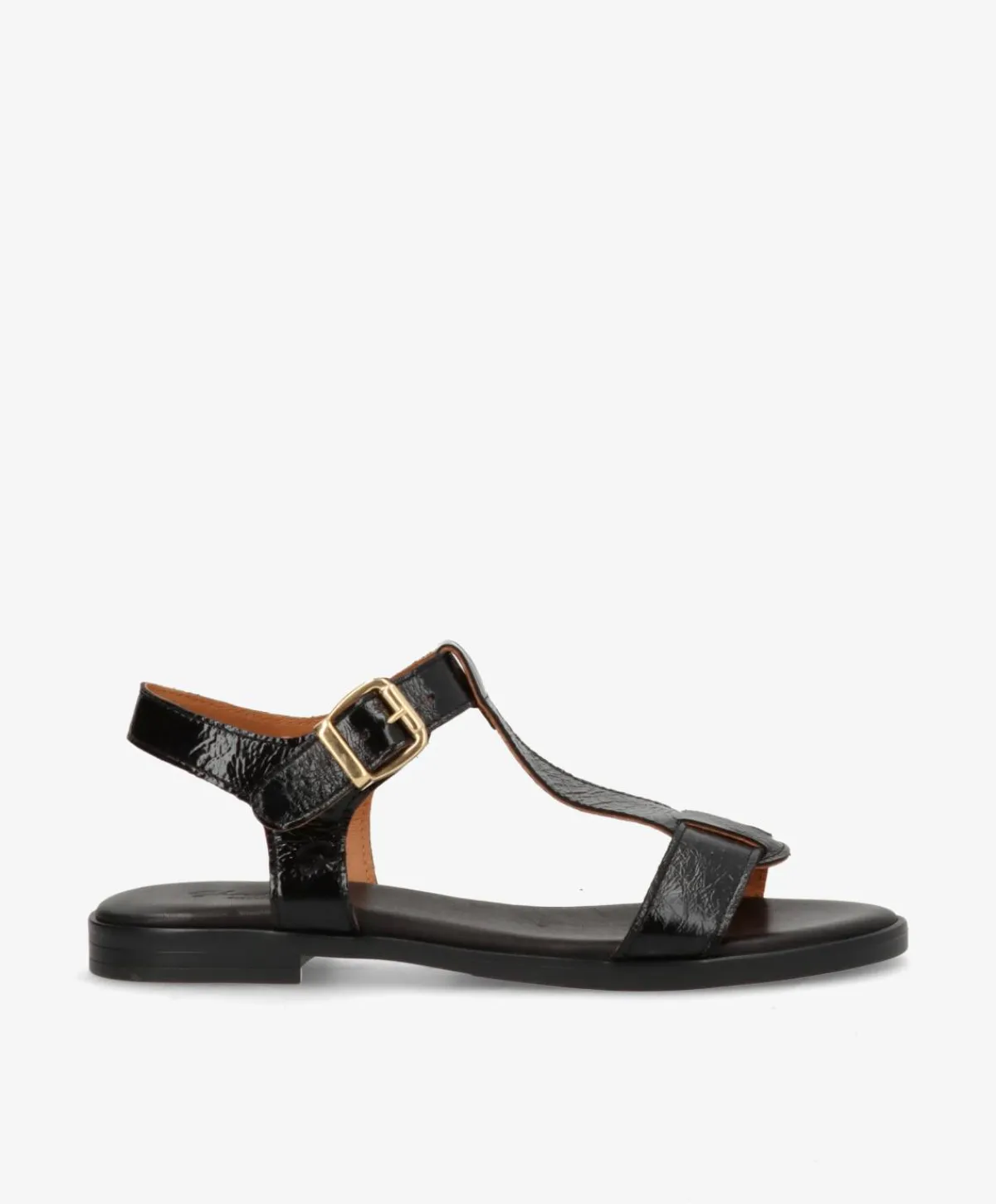 Dame Shoedesign Copenhagen NORA P - lak læder - Flade sandaler