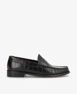 Dame phenumb copenhagen REGENT C - Dame loafer - Sort læder croco