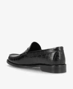 Dame phenumb copenhagen REGENT C - Dame loafer - Sort læder croco