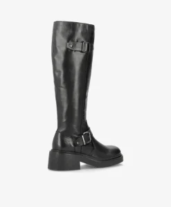 Dame Shoedesign Copenhagen SADDLE LONG Buckle - læder - Lange støvler Dame