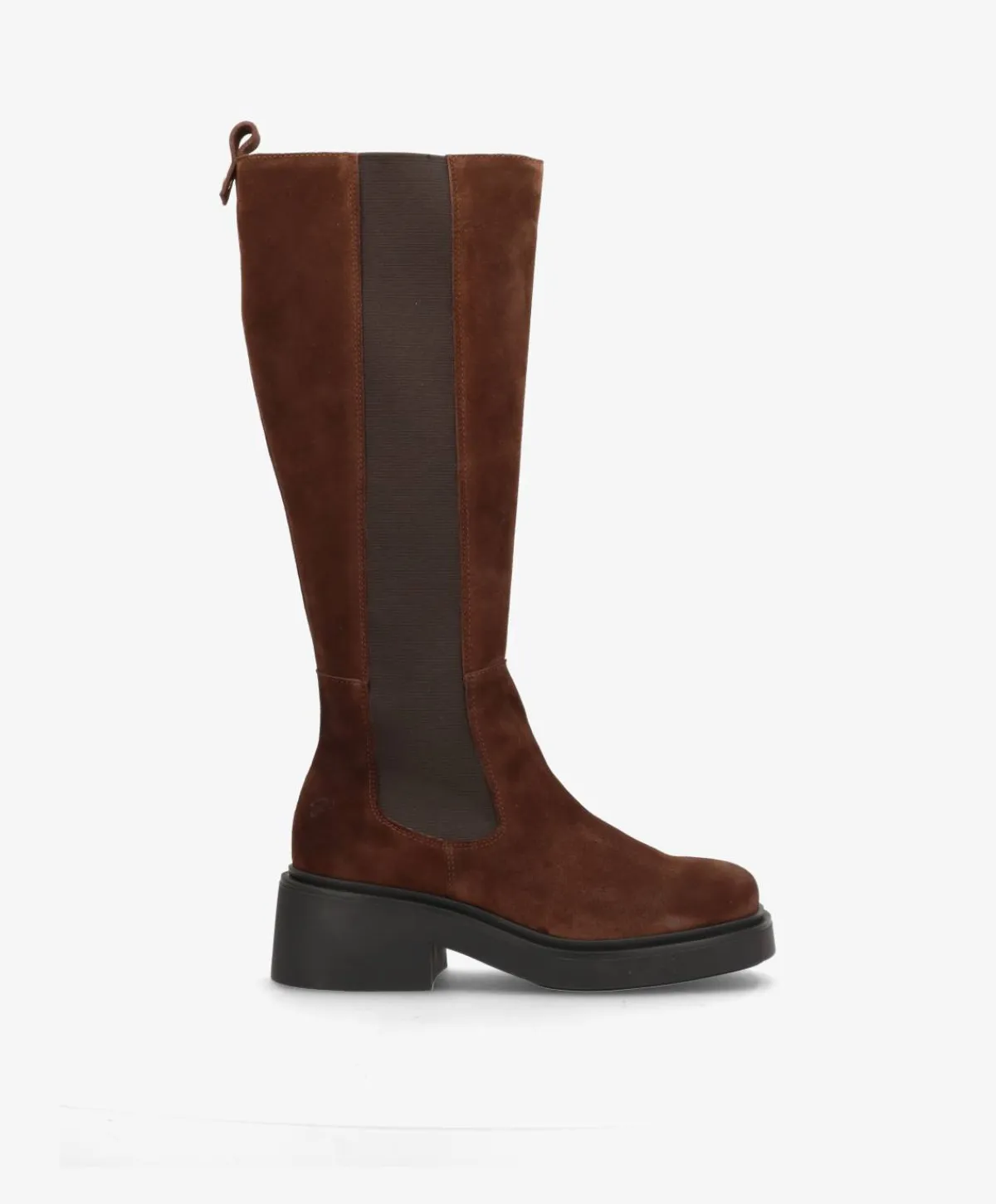 Dame Shoedesign Copenhagen SADDLE LONG S - ruskind - Lange støvler Dame