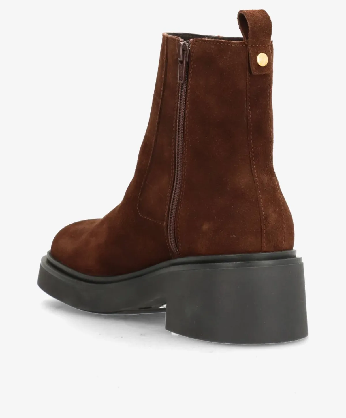 Dame Shoedesign Copenhagen SADDLE S - ruskind - Chelsea støvler Dame