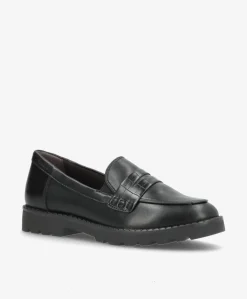 Dame Tamaris Sko - Dame - Sort matt Loafer
