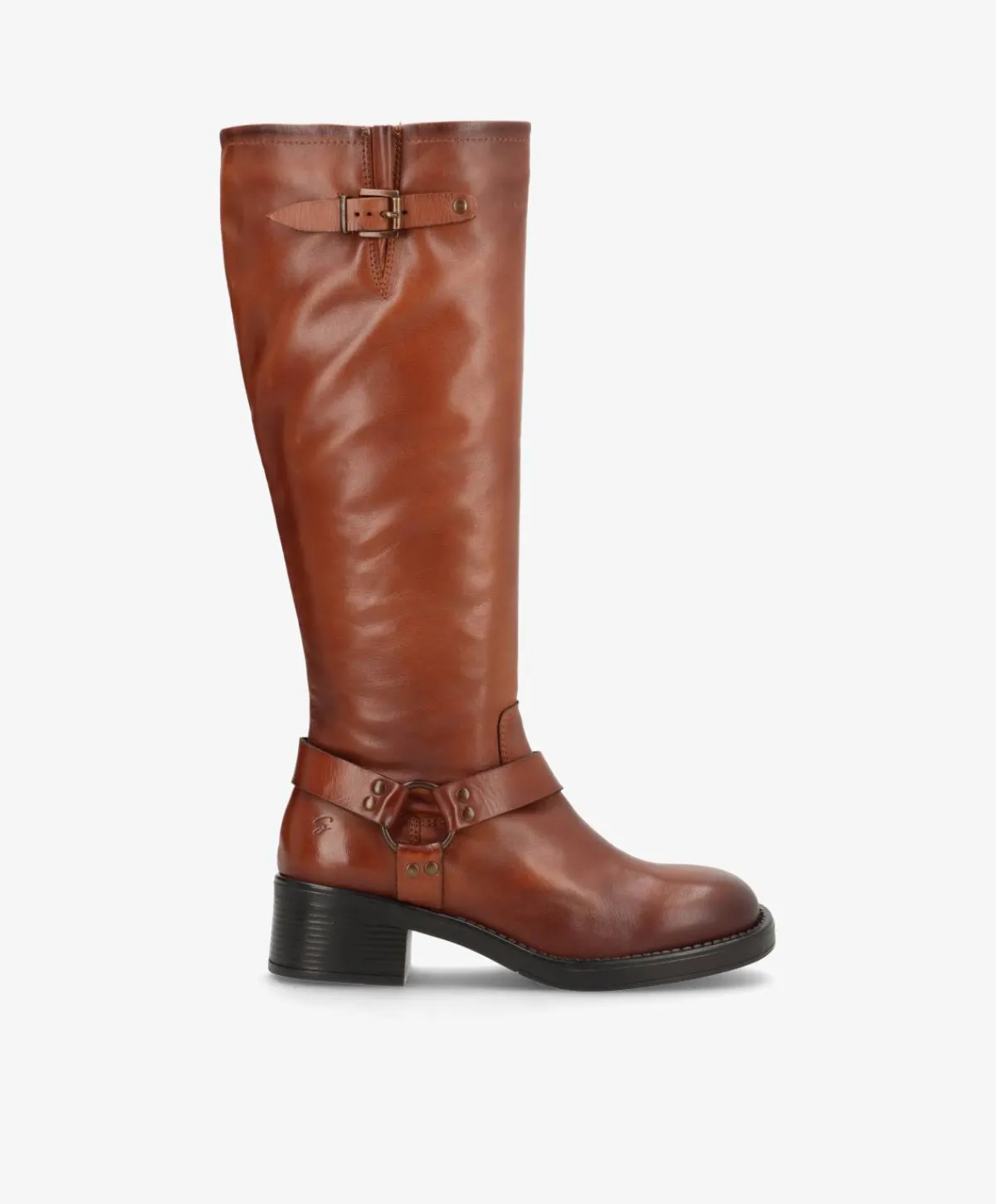 Dame Shoedesign Copenhagen TYLER - Lang biker støvle - læder