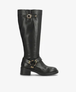 Dame Shoedesign Copenhagen TYLER - Lang biker støvle - læder