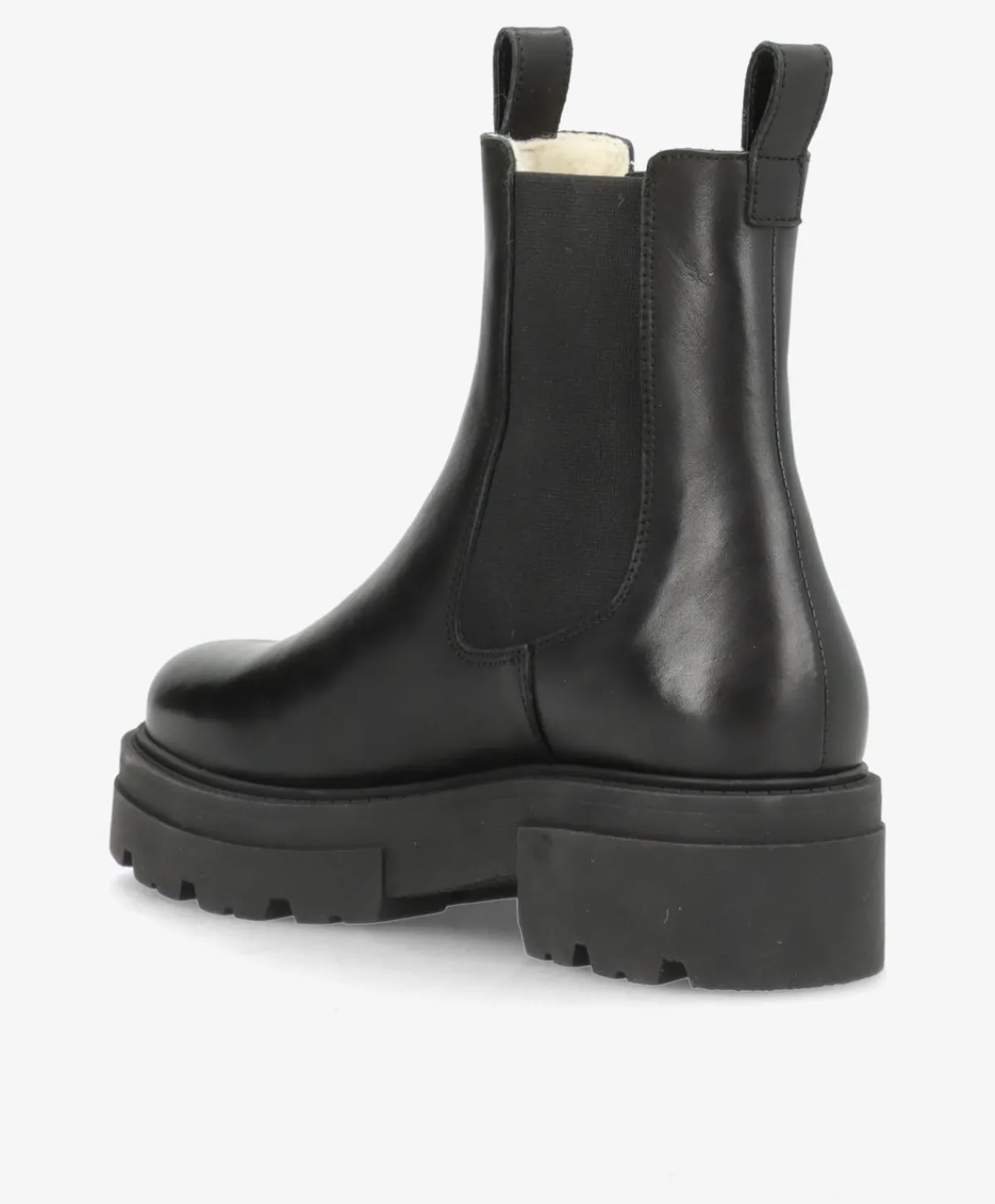 Dame Shoedesign Copenhagen VALERIA Warm - Sort læder - Chelsea støvle dame